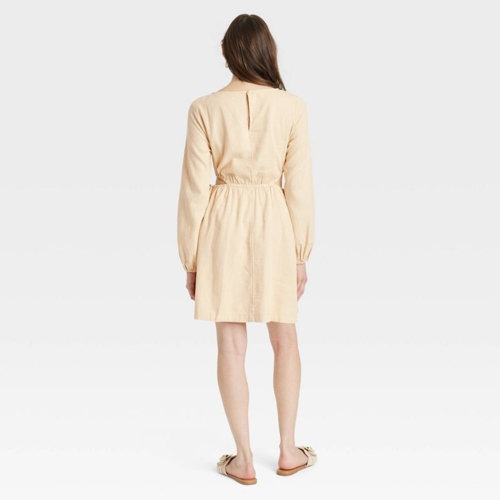 Women's Balloon Long Sleeve Mini A-Line Dress - Universal Thread™ - Picture 2 of 6